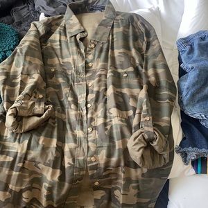 Camouflage,army button up shirt